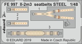Eduard-Models 1/48 Eduard Il-2m3 seatbelts Steel for Tamiya