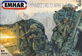 Emhar-squadron WWI German Infantry (12) Plastic Model Military Figure Kit 1/35 Scale #3503