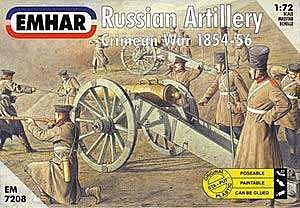 Emhar-squadron Crimean War 1854-56 Russian Artillery Plastic Model Military Figure Kit 1/72 Scale #7208