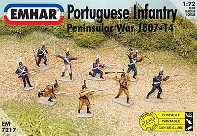 Emhar-squadron Peninsular War 1807-14 Portuguese Infantry Plastic Model Military Figure 1/72 Scale #7217