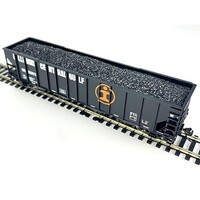 English HO Real Coal Load Walthers Mailine 100 Ton 4 Bay Hopper