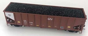English HO Coal Load Athearn 40 Ft 3 Bay Ribbed Hopper