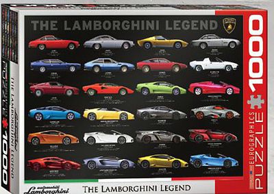EuroGraphics Lamborghini Legend Collage Puzzle (1000pc) Jigsaw Puzzle 600-1000 Piece #60822