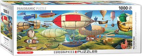 EuroGraphics The Great Race Hot Air Balloons Panoramic Puzzle (3'L, 1000pc)