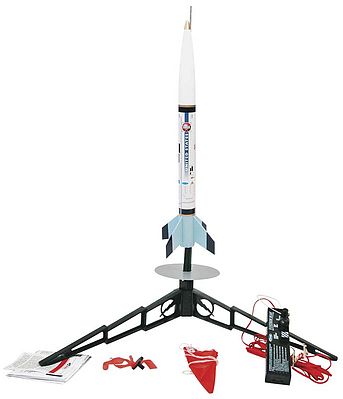 Estes Model Rocket Ready-To-Fly Starter Set NSA Starship w/ Launch Pad ...