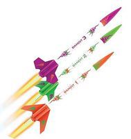 Estes 3 Bandits E2X Mini Model Rocket Kit Easy To Assemble #2435