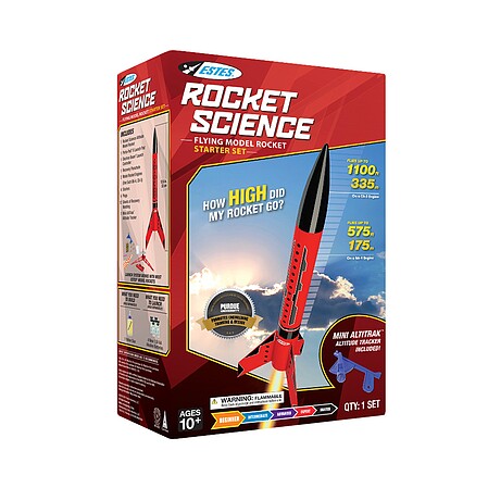 Estes Rocket Science Starter Set Model Rocket Launch Set Skill Level Beginner #5326