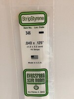 Evergreen Styrene Strips .125x.125 (6-Pack) – Model Railroad & Scratch Building Supply