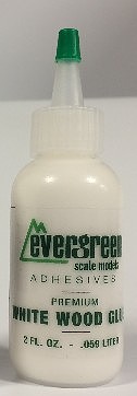 Evergreen 2oz. Premium White Wood Glue Bottle Hobby and Model Wood Glue #81