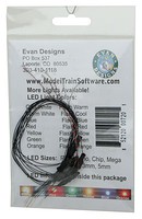 Evans Flashing Nano Chip LED Green w/8'' 20.3cm Wire Leads 7-19V AC or DC pkg(5)