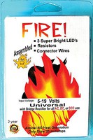 Evans Universal AC/DC/DCC LED Pico LED Fire Kit 3-Pack