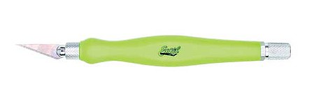 Excel K26 Fit Grip Knife with #11 Blade and Safety Cap (Green) Hobby and Model Cutting Tool #16027