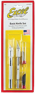 Excel Basic Hobby Craft Knife Set Hobby and Plastic Model Cutting Tool #19062