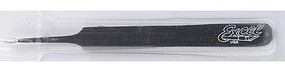 Excel Straight Fine Point Tweezers 4.75'' (Black) Hobby and Plastic Model Hand Tool #30421