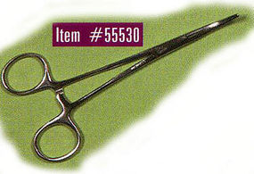 Excel Stainless Steel 5.5'' Curved Nose Hemostats Hobby and Model Tweezer Tool #55530
