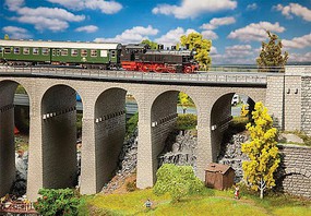 Faller Viaduct Set Two Track HO Scale Model Railroad Bridge #120465