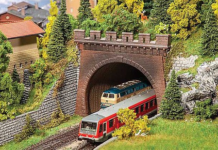 Faller 2 Tunnel Portals 2 Track Model Railroad Tunnel #120570