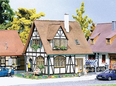 Faller One-Family House w/Half-Timber Framing Kit HO Scale Model Building #130257