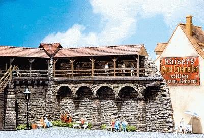 Faller Old-Town Walls HO Scale Model Railroad Building #130404