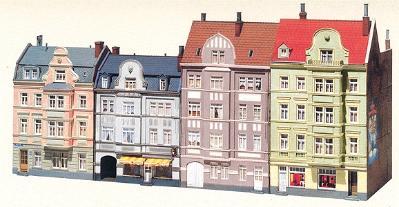 Faller Goethe Street Town Houses Kit HO Scale Model Railroad Building #130915