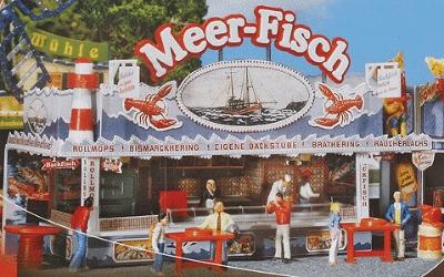 Faller Fish Booth Kit HO Scale Model Railroad Building #140445