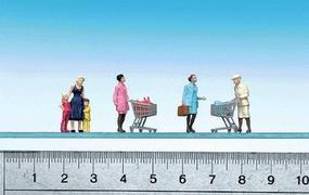 Supermarket Shoppers w/Carts