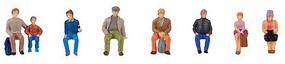 Faller Sitting Traveler Figures