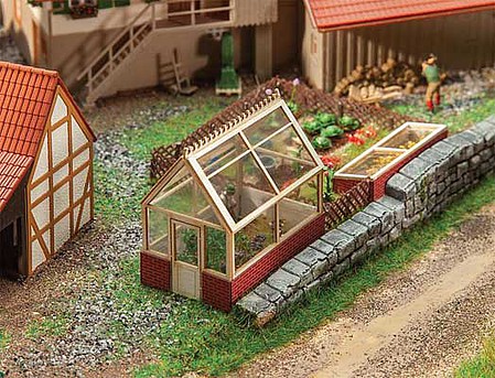 Faller Green House Kit HO Scale Model Railroad Building #180305