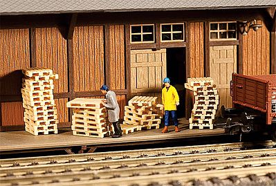 Faller Wood Pallets HO Scale Model Railroad Building Accessory #180612