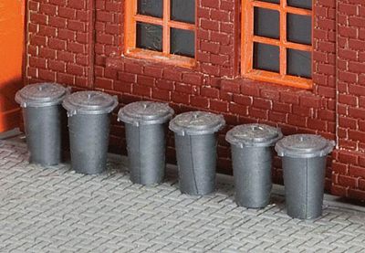 Faller Trash Cans Kit HO Scale Model Railroad Building Accessory #180905
