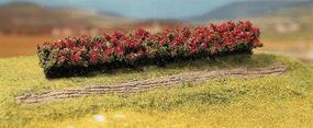 Faller Red Blooming Premium Hedges (3) HO Scale Model Railroad Scenery #181352