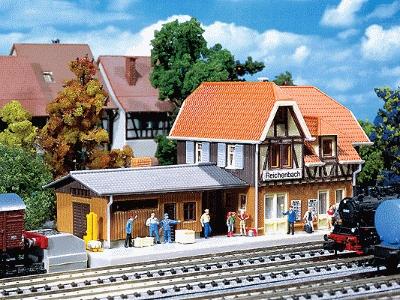 Faller Reinchenbach Station Kit N Scale Model Railroad B #212104