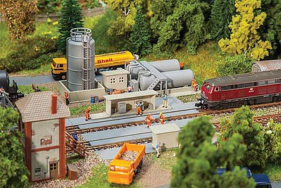 Faller Diesel Fueling Facility with Storage Tanks Kit N Scale Model Railroad Building #222212