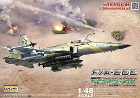 Freedom F/A20C Tigershark Fighter/Attacker with Weapons Plastic Model Airplane Kit 1/48 #18004