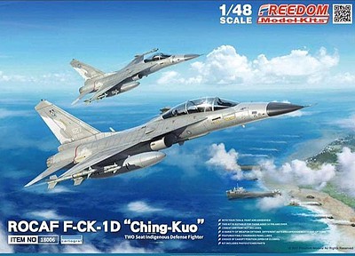 Freedom ROCAF F-CK1D Ching Kuo Defense Fighter Plastic Model Airplane Kit 1/48 #18006