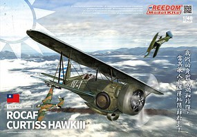 Freedom ROCAF Curtiss Hawk III BiPlane Fighter (New Tool) Plastic Model Airplane Kit 1/48 #18009