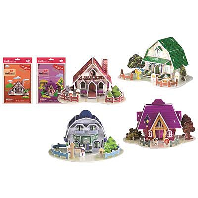 Firefox House Card with Envelope 105pcs 3D Jigsaw Puzzle #bd-c010