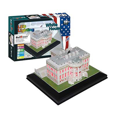 Firefox White House with Light 56pcs 3D Jigsaw Puzzle #bd-l105