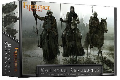 Fireforge 28mm Mounted Sergeants (12 Mtd) Plastic Model Fantasy Figure Kit #g3