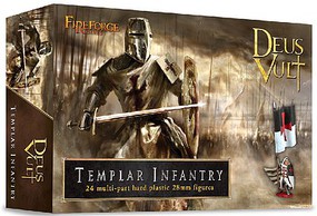 Fireforge 28mm Deus Vult Templar Infantry (24) Plastic Model Fantasy Figure Kit #g6