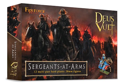 Fireforge 28mm Deus Vult Sergeants at Arms (12 Mtd) Plastic Model Fantasy Figure Kit #g7