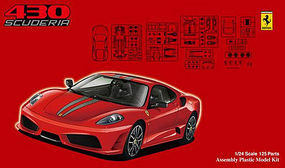 Fujimi Ferrari F430 Scuderia Sports Car Plastic Model Car Kit 1/24 Scale #12336