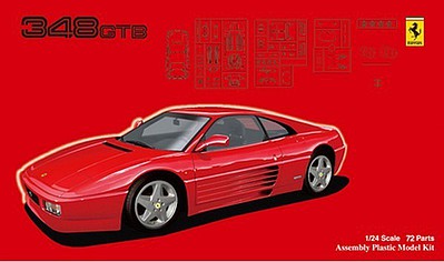 Fujimi Ferrari 348GTS Sports Car Plastic Model Car Kit 1/24 Scale #12591