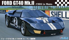 Fujimi Ford GT40 Mk II #2 1966 LeMans Race Car Plastic Model Car Kit 1/24 Scale #12603