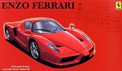 Fujimi Ferrari Enzo Sports Car Plastic Model Car Kit 1/24 Scale #12624