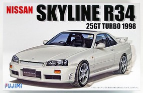 Fujimi Nissan Skyline R34 25GT Turbo 2-Door Car Plastic Model Car Kit 1/24 Scale #3967