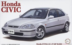 Fujimi 1996 Honda Miracle Civic SiR 2-Door Car Plastic Model Car Vehicle Kit 1/24 Scale #4706