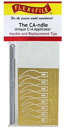 Flex-I-File C/A glue Applicator and replacement tips (the CAndle) Hobby and Model Glue Applicator #5555