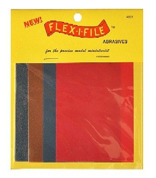 Flex-I-File Flex-I-File Assorted Abrasive Sheet Set (8) Hobby and Model Hand Sanding Tool #801
