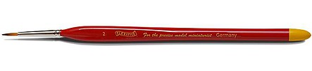 Flex-I-File 2 Size Red Sable Paint Brush Hobby and Plastic Model Paint Brush #br2